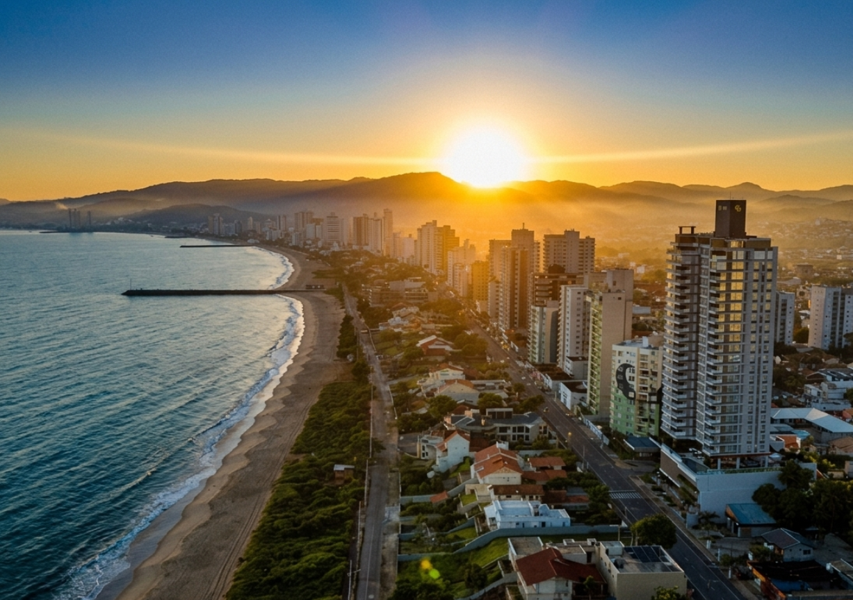 Pôr do sol em Balneário Piçarras